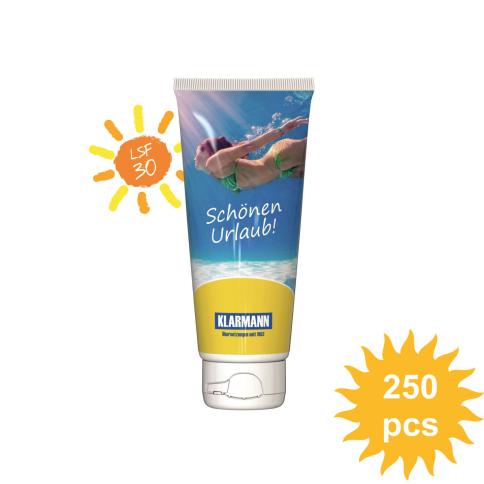 Gepersonaliseerde zonnebrand tube 100 ml