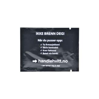 zonnebrand sachet als giveaway laten bedrukken
